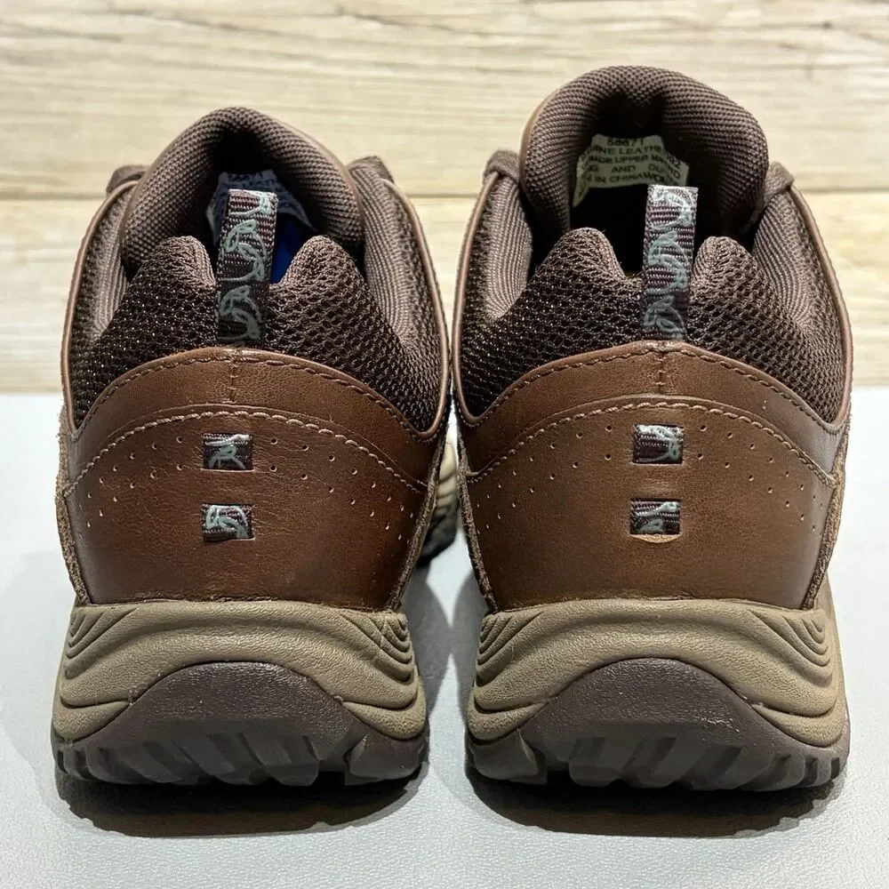 Timberland Women’s 9M Lionshead Brown Leather Low Hiker Trail Sneaker Vibram